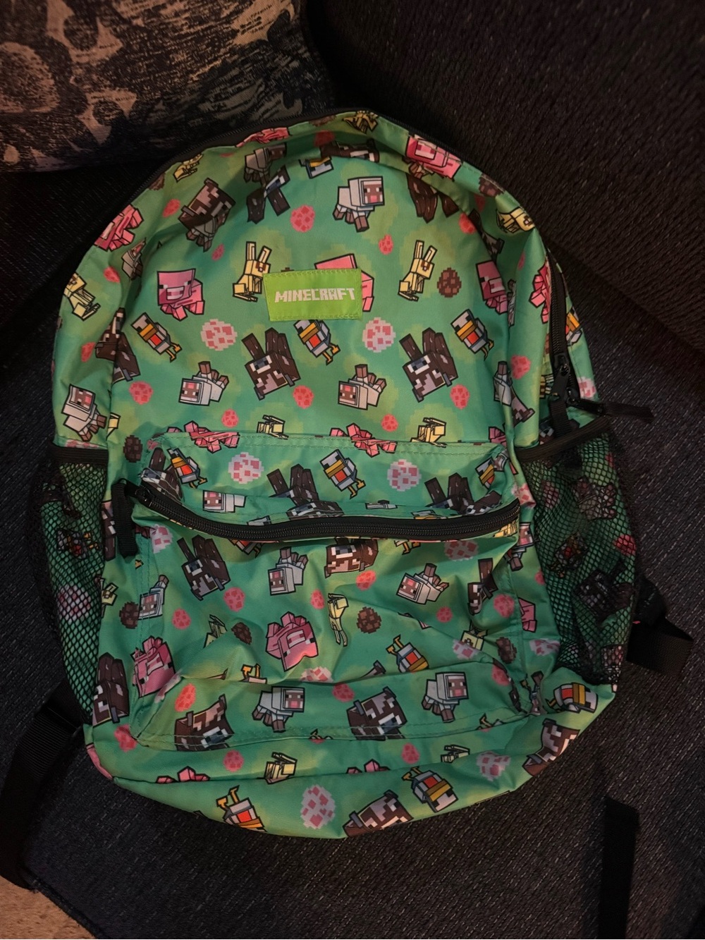 Old Navy Kids Green Minecraft Character Backpack